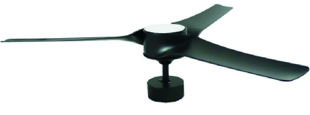 Low-profile ceiling fans